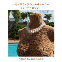 Hawaii Raffia Shell Choker [Teardrop]