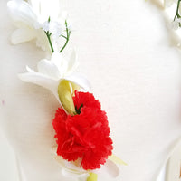 Clearance sale Hawaiian hula supplies Flower lei [Tuberose w/Carnation]