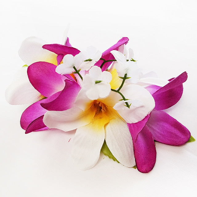 Hawaiian Hula Supplies Flower Hair Clip [Plumeria]