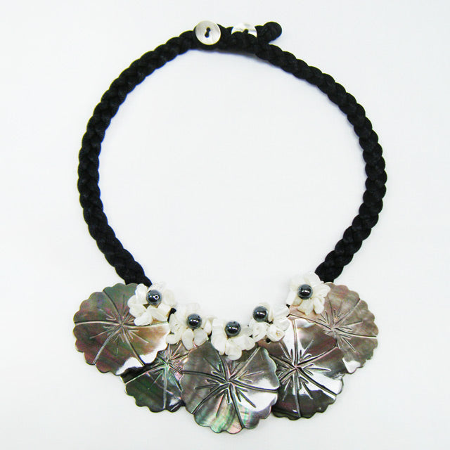 Hawaiian Hula Supplies Shell Necklace [5 Hibiscus]
