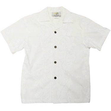Kids Cotton Aloha Shirt [Hibiscus Panel]