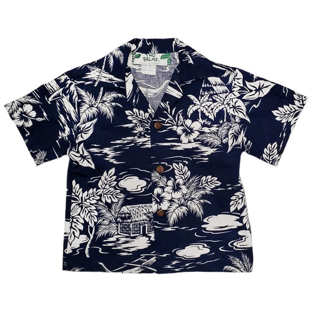 Kids Cotton Aloha Shirt [Love Shack]