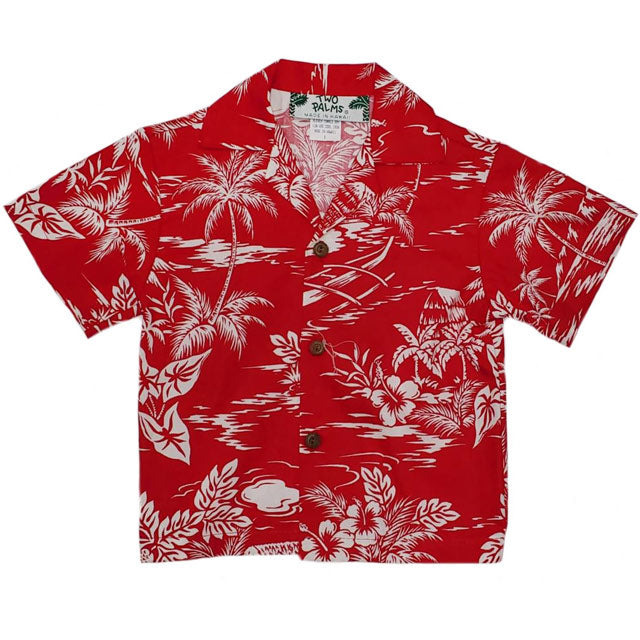 Kids Cotton Aloha Shirt [Love Shack]