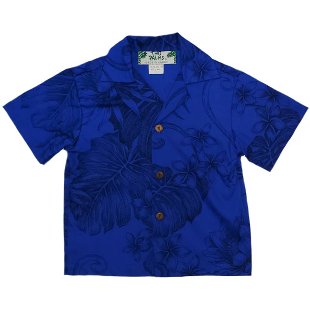 Kids Cotton Aloha Shirt [Monstera Ceres]