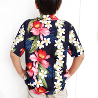 Kids Rayon Aloha Shirt [Plumeria Orchid Panel]