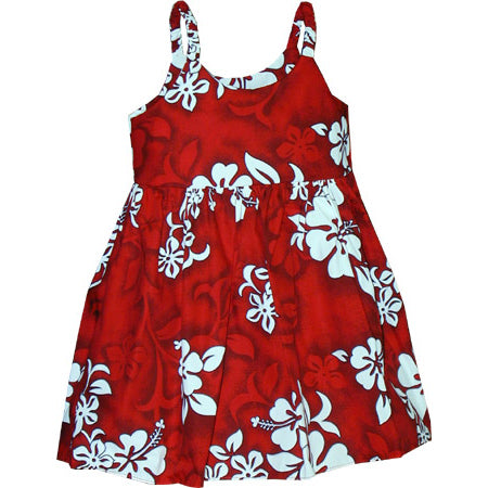 Kids Cotton Bungee Dress [Hibiscus]