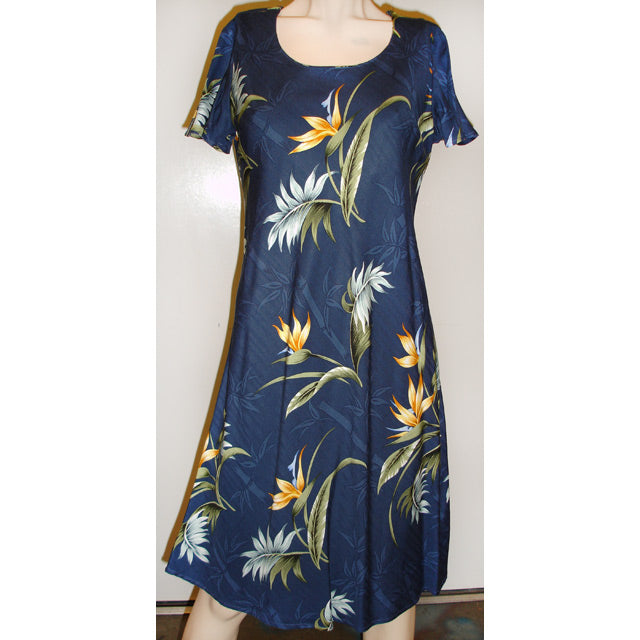 Hawaiian Sleeve Dress Short [Bamboo Paradise]