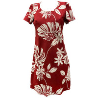 Hawaiian sleeve dress short [Tiare19]
