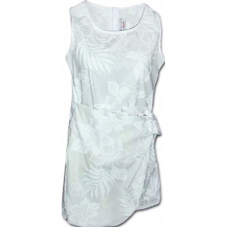Kids Cotton Sarong Short Dress [La Hibiscus]