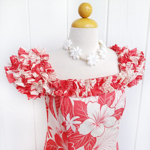 ハワイアン ムームー PuaPuaLani ラッフル ドレス ロング 【ラナイ