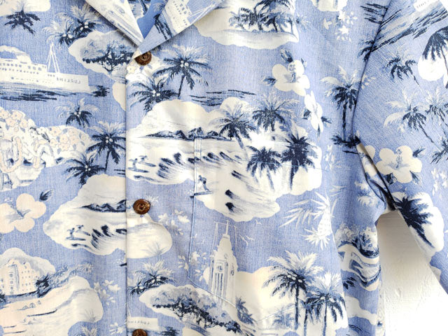 Hawaiian Men's Aloha Shirt Cotton [Aloha Tower]