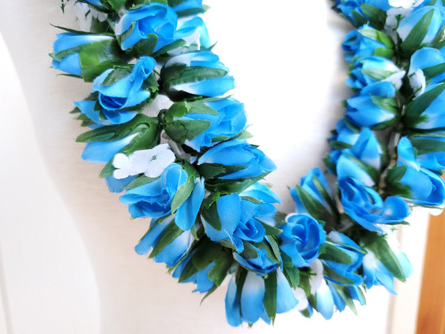 Hawaiian Hula Supplies Flower Lei [Double Rosebud]