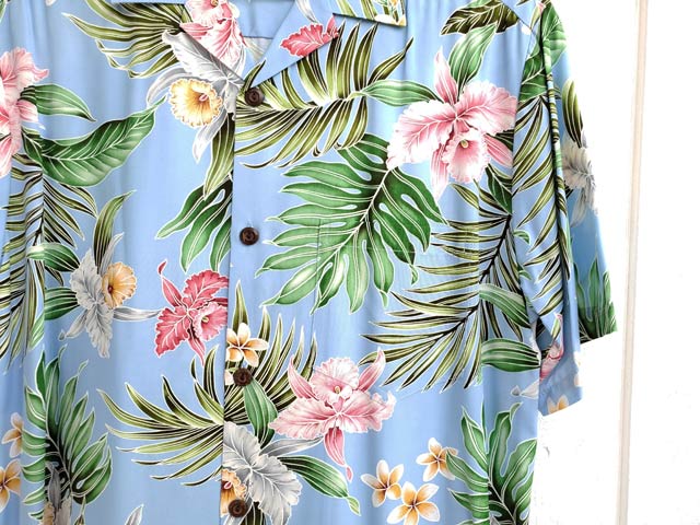 Hawaiian Men's Aloha Shirt Rayon [Orchid and Paradise]