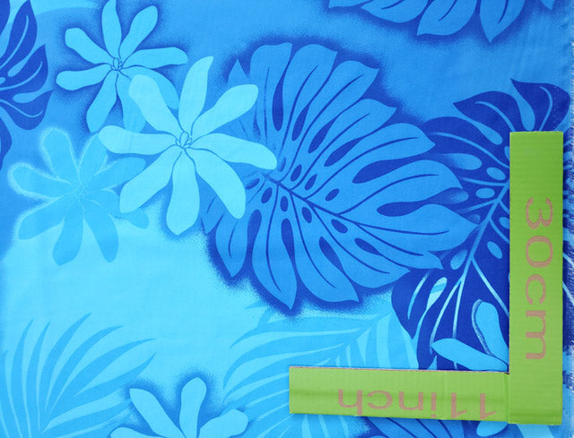 Hawaiian polycotton fabric [Tiare/Monstera] – Halehawaiian