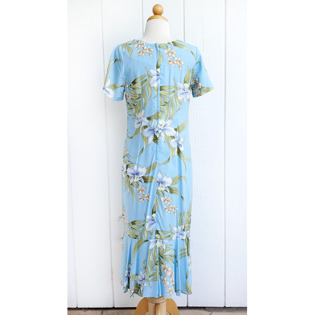 Hawaiian Sleeve Dress Semi-Long [Paris Orchid]