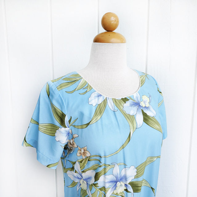 Hawaiian Sleeve Dress Semi-Long [Paris Orchid]
