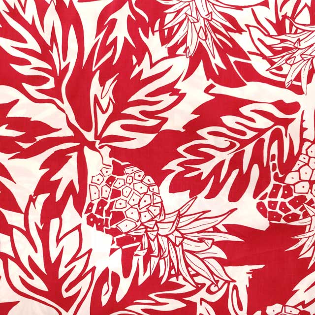 Hawaiian rayon fabric wildpineapple [wild pineapple]