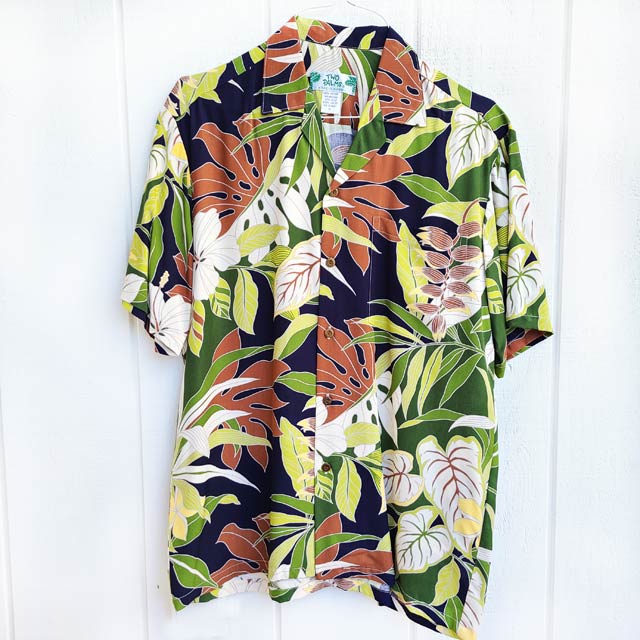 Hawaiian Men's Aloha Shirt Rayon [Tropical Floral]