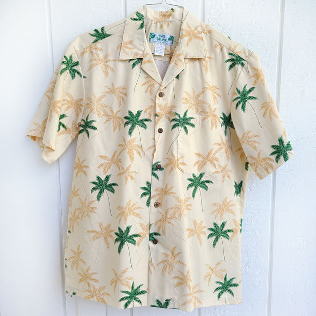Hawaiian Men's Aloha Shirt Cotton [Two Palm]