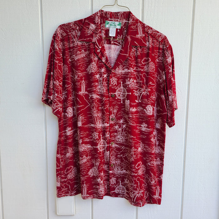 Hawaiian Men's Aloha Shirt Rayon [Journey to Hawaii]
