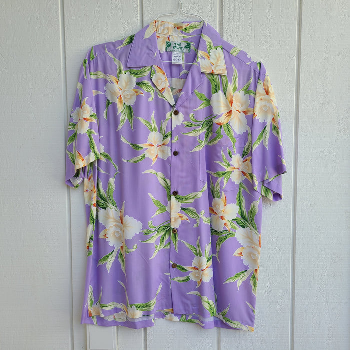 Hawaiian Men's Aloha Shirt Rayon [Retro Orchid]