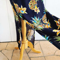 Hawaiian Camisole Dress Long [Golden Pineapple]