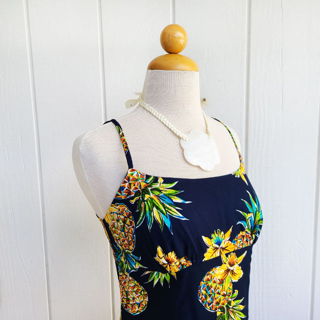 Hawaiian Camisole Dress Short [Golden Pineapple]