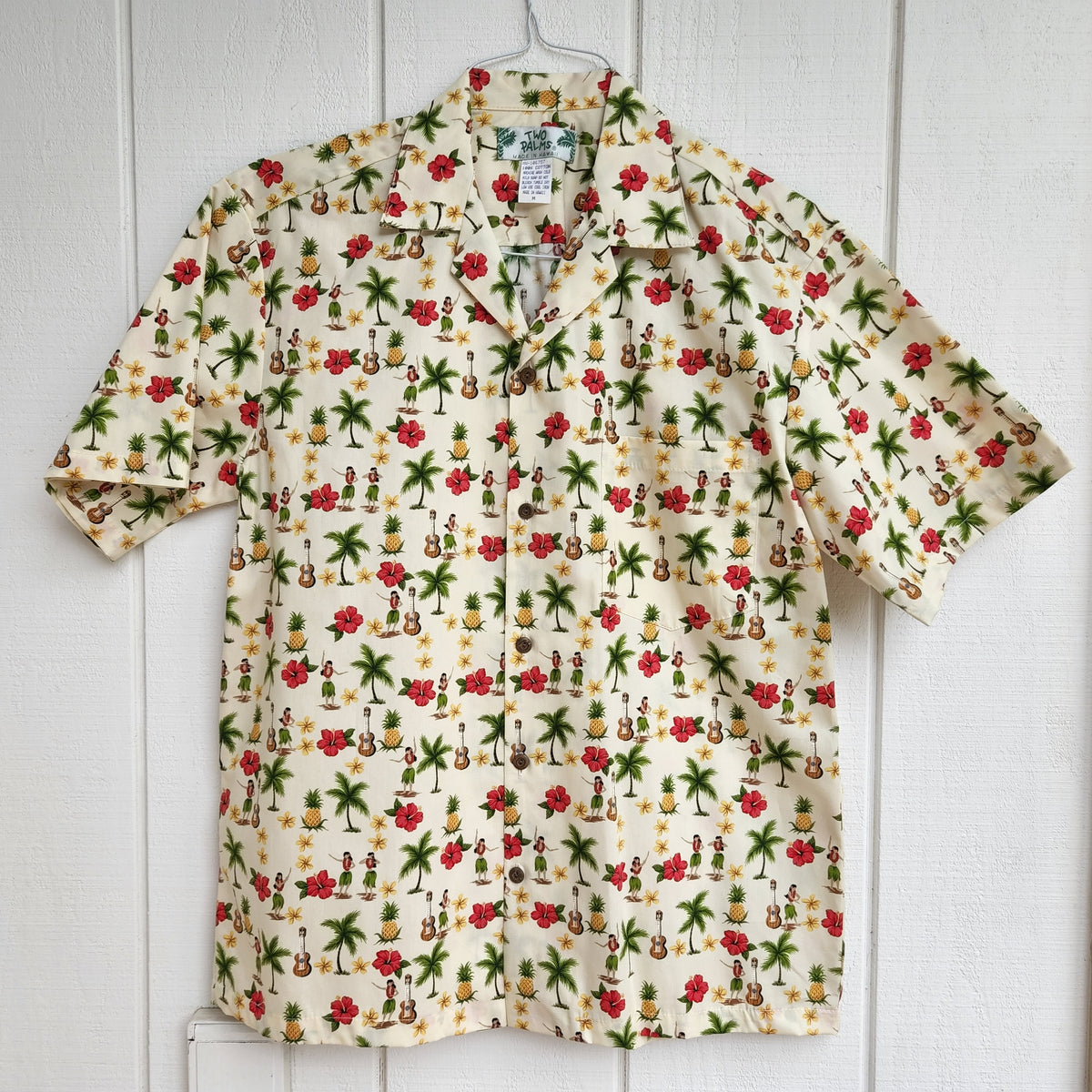 Hawaiian Men's Aloha Shirt Cotton [Hula Girl]