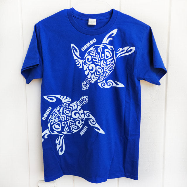 Hawaiian Men's T-shirt Cotton [Tribal Turtle]