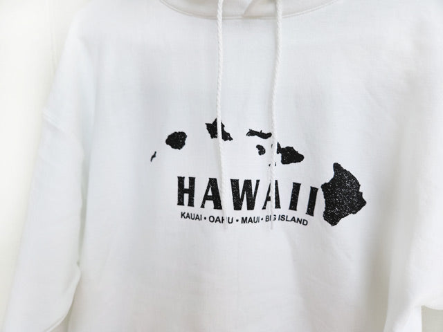 Hawaiian Men's Outerwear Poly Cotton [Island Logo (Hoodie)]