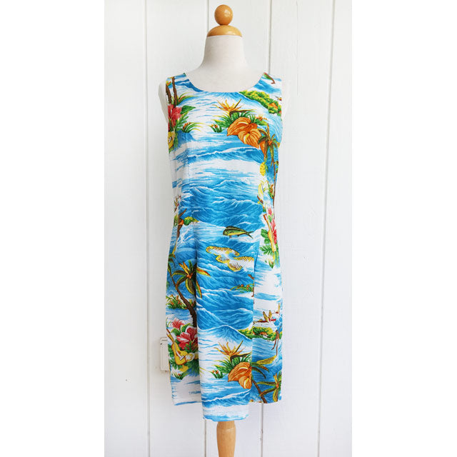 Hawaiian Tank Dress Short [Ocean]