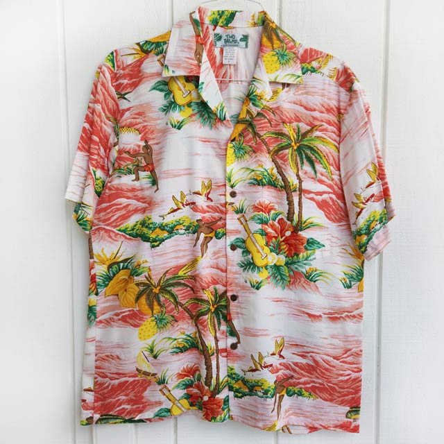 Hawaiian Men's Aloha Shirt Rayon [Ocean]