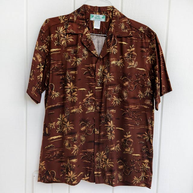 Hawaiian Men's Aloha Shirt Rayon [Golden Vintage] – Halehawaiian