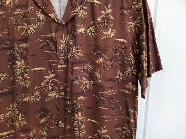 Hawaiian Men's Aloha Shirt Rayon [Golden Vintage]