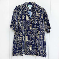 Hawaiian Men's Aloha Shirt Rayon [Merlin]