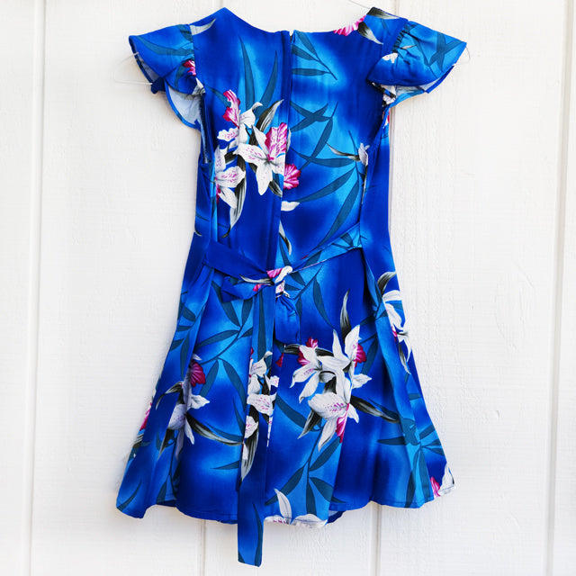 Kids Rayon Sleeve Dress [Midnight Orchid]