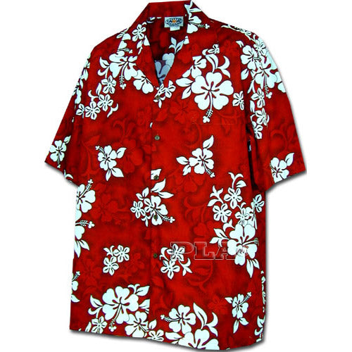 Kids Cotton Aloha Shirt [Hibiscus]