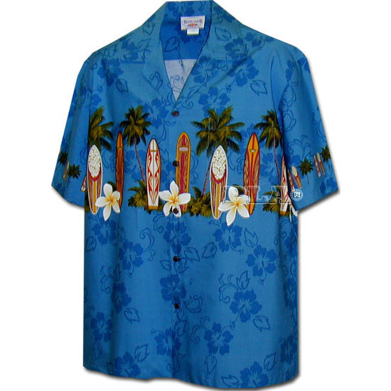 Kids Cotton Aloha Shirt [Surfboard]