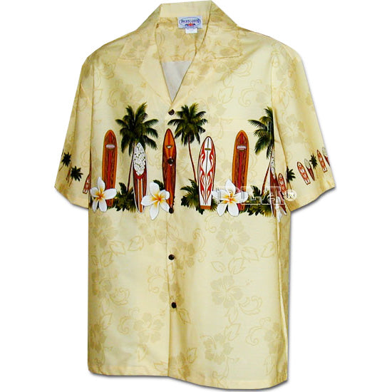 Kids Cotton Aloha Shirt [Surfboard]