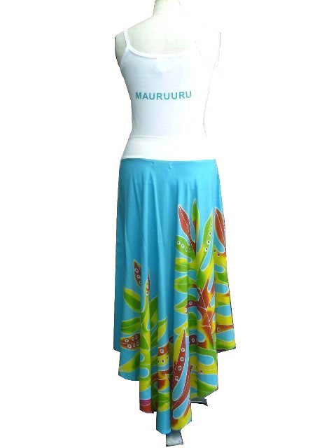 Hawaiian Hula Supplies 2-Way Rib Top Dress &amp; Skirt [Lauaefern]