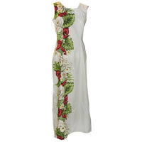 Hawaiian Tank Dress, Long - Anthurium Orchid