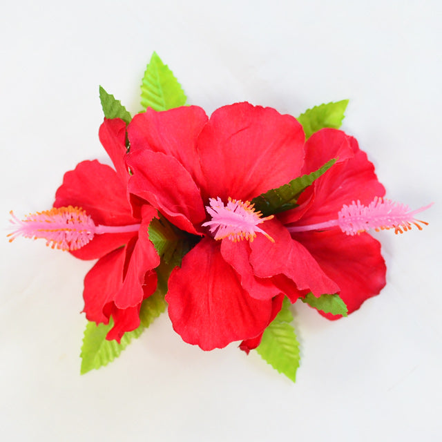Hawaiian Hula Supplies Flower Hair Clip [3 Hibiscus]