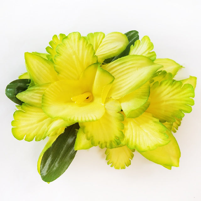 Hawaiian Hula Supplies Flower Hair Clip [NEW Orchid/6 Flowers]