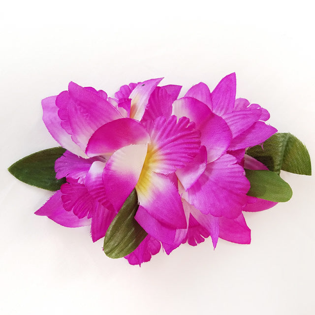 Hawaiian Hula Supplies Flower Hair Clip [NEW Orchid/6 Flowers]