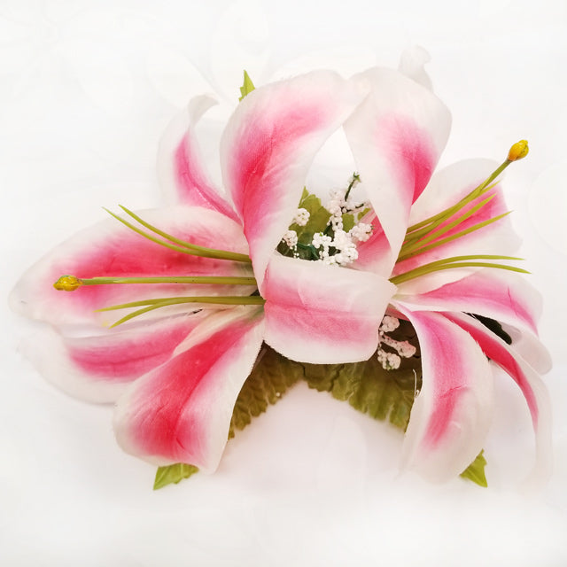 Hawaiian Hula Supplies Flower Hair Clip [Garden Lily]