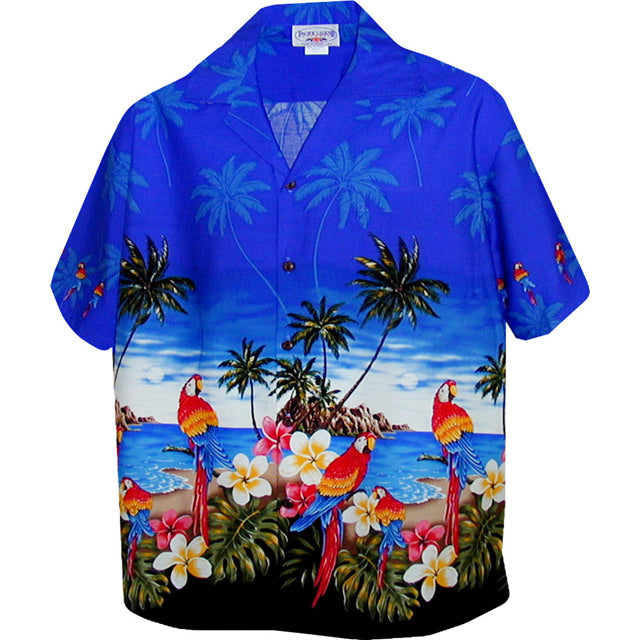 Hawaiian Ladies Aloha Shirt [Tropical Parrot]