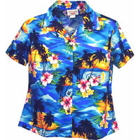 Hawaiian Ladies Aloha Shirt Fit [Hawaii Beach]