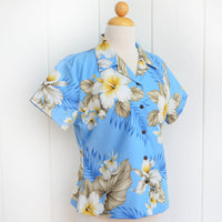 Hawaiian Ladies Aloha Shirt Fit [Hibiscus Trend]