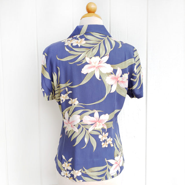 Hawaiian Ladies Aloha Shirt Fit [Paris Orchid]