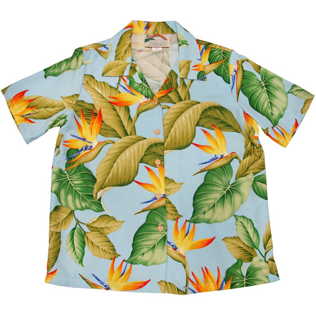 Hawaiian Ladies Aloha Shirt [White Ginger]